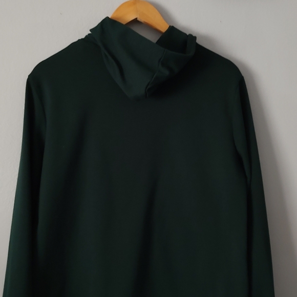 Unbranded Jacket Unixex Green With Hoodie Zipper Front Medium Pockets Good Co - Picture 4 of 6